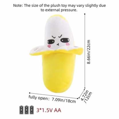 🎁Interactive Singing Plush Toy Set – Funny Talking Fruit Friends 🍌🍓🥕