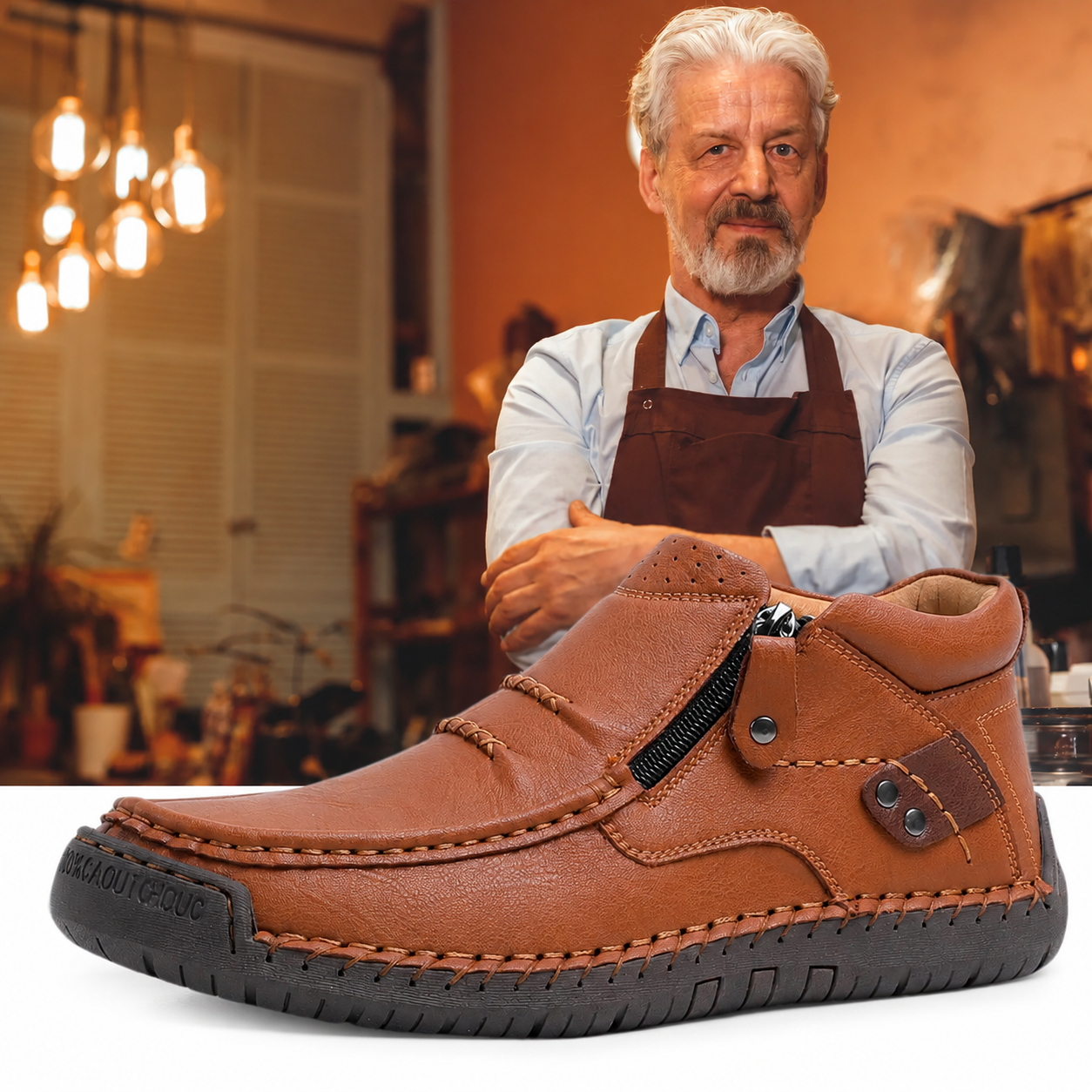 ⏰Limited Time Sale 70% OFF-Men’s   Premium Leather Slip