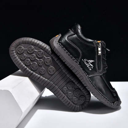 [Copy]Women's Orthopedic Casual Leather Boots - Wide Toe, Arch Support, Waterproof, Pressure Relief for Everyday & Travel