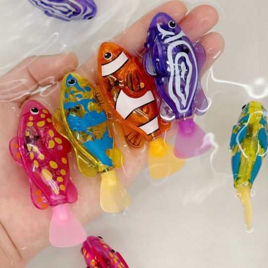 LED Swimming Robot Fish Toys（4-Pack）