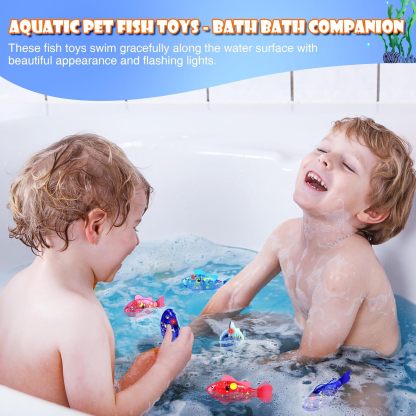 LED Swimming Robot Fish Toys（4-Pack）