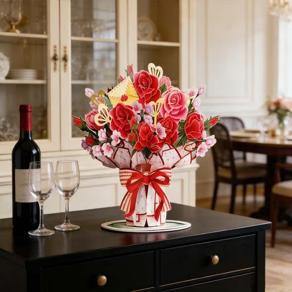 🏆35K+ SOLD! 🌼💌 Forever-Blooming 3D Flower Pop-Up Card– Personalized Love Message & Everlasting Bloom 🎁