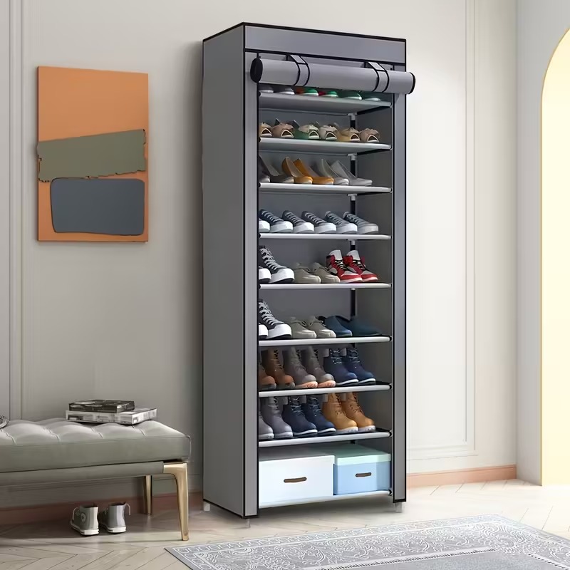 🏆Bestselling🏆Dustproof and moisture-proof non-woven fabric shoe rack, large capacity shoe rack
