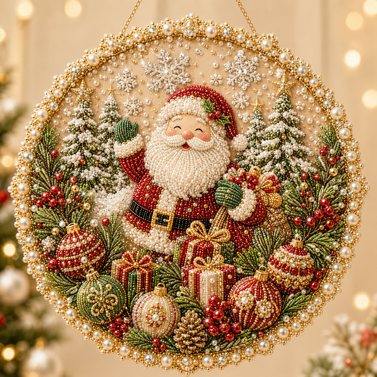 ✨ Four Seasons & Holiday Pear-Fading Pearl Beads DIY Handmade Seasonal Decor 💎
