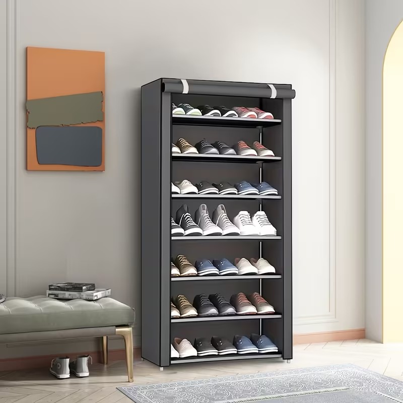 🏆Bestselling🏆Dustproof and moisture-proof non-woven fabric shoe rack, large capacity shoe rack