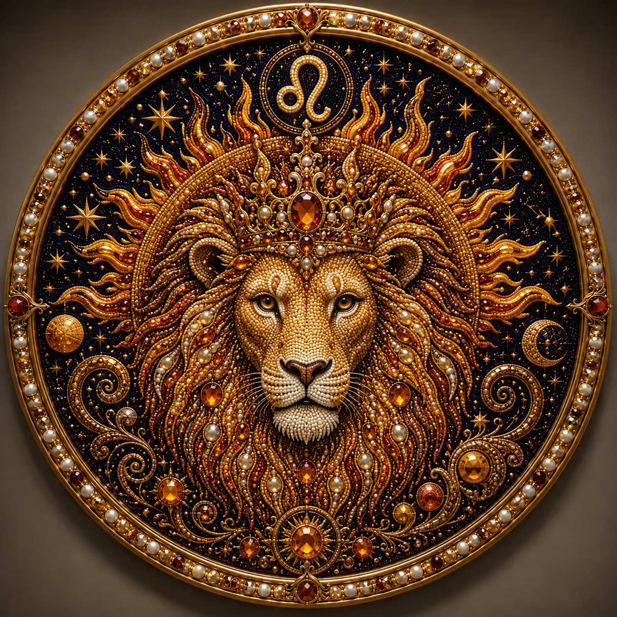 ✨ Premium 3D Pearl 12 Zodiac Signs Art Kit - Fading Pearl Beads DIY Handmade Astrology Decor ♈