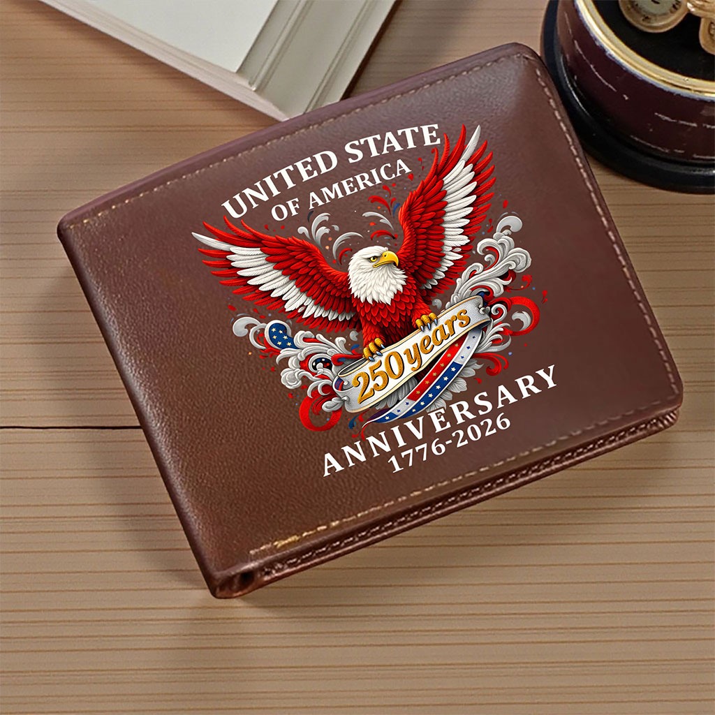 America 250th Anniversary Leather Wallet
