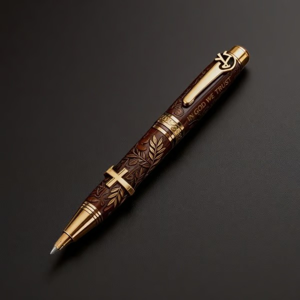 🔥✝️ "God's Blessing" Bible Commemorative Pen🖋️