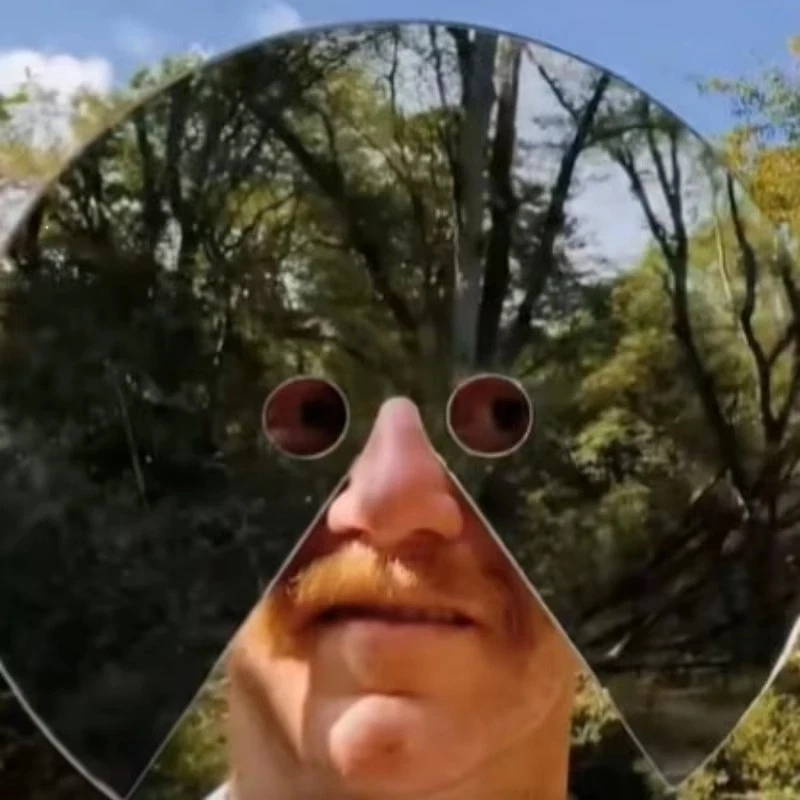 Head-mounted Round Mirror Mask