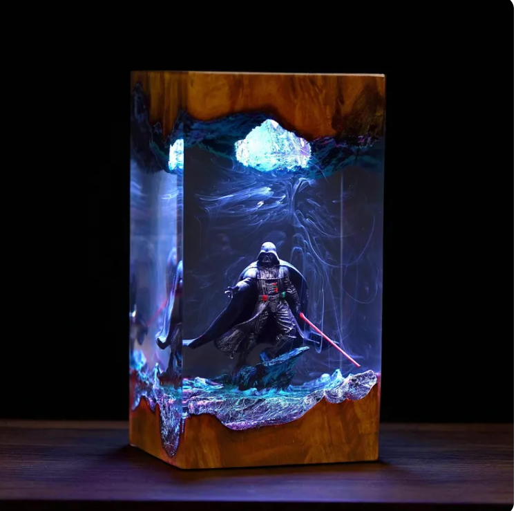 Interstellar War Epoxy Resin Lamp