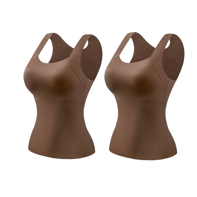 📢50%  OFF!⏰Women’s U-Neck Thermal Tank with Built-In Bra – Warm, Supportive & Braless Comfort ❄️❤️