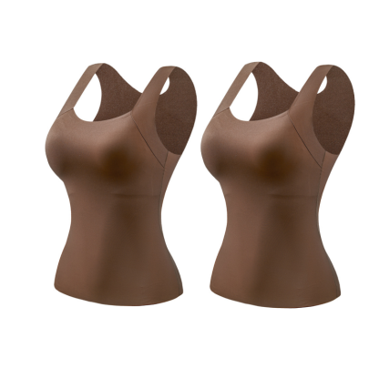 📢50%  OFF!⏰Women’s U-Neck Thermal Tank with Built-In Bra – Warm, Supportive & Braless Comfort ❄️❤️
