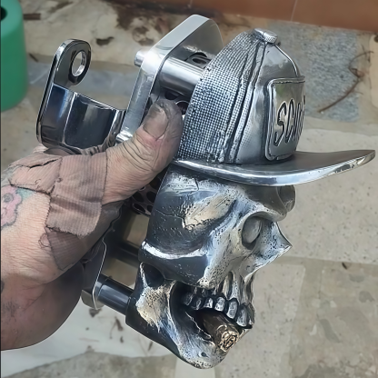 Harley Customization - Badass Skull Cowbell Cover