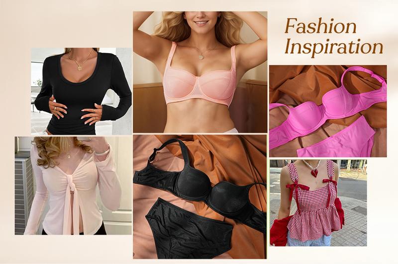 HSIA Starry Night Lightly Lined Lightly Padded Demi Plus Size Balconette Bra TikTokShopBlackFriday