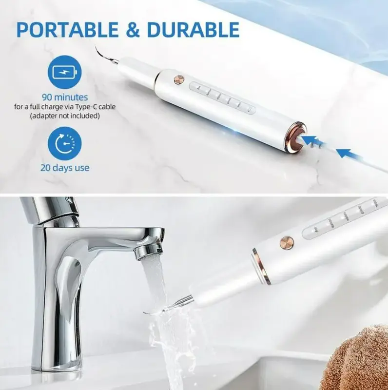 🦷✨Remover for Teeth, dental scaler，Electric Tooth Cleaner Tartar Remover for Teeth with LED Light