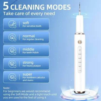 🦷✨Remover for Teeth, dental scaler，Electric Tooth Cleaner Tartar Remover for Teeth with LED Light