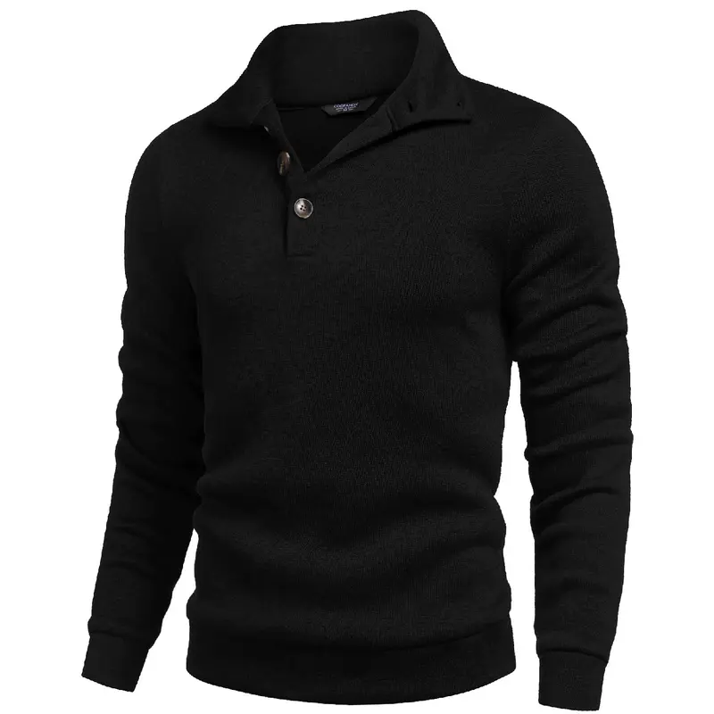 🎁🔥COOFANDY Men's Gray Slim Fit Long Sleeve Turtleneck Sweater