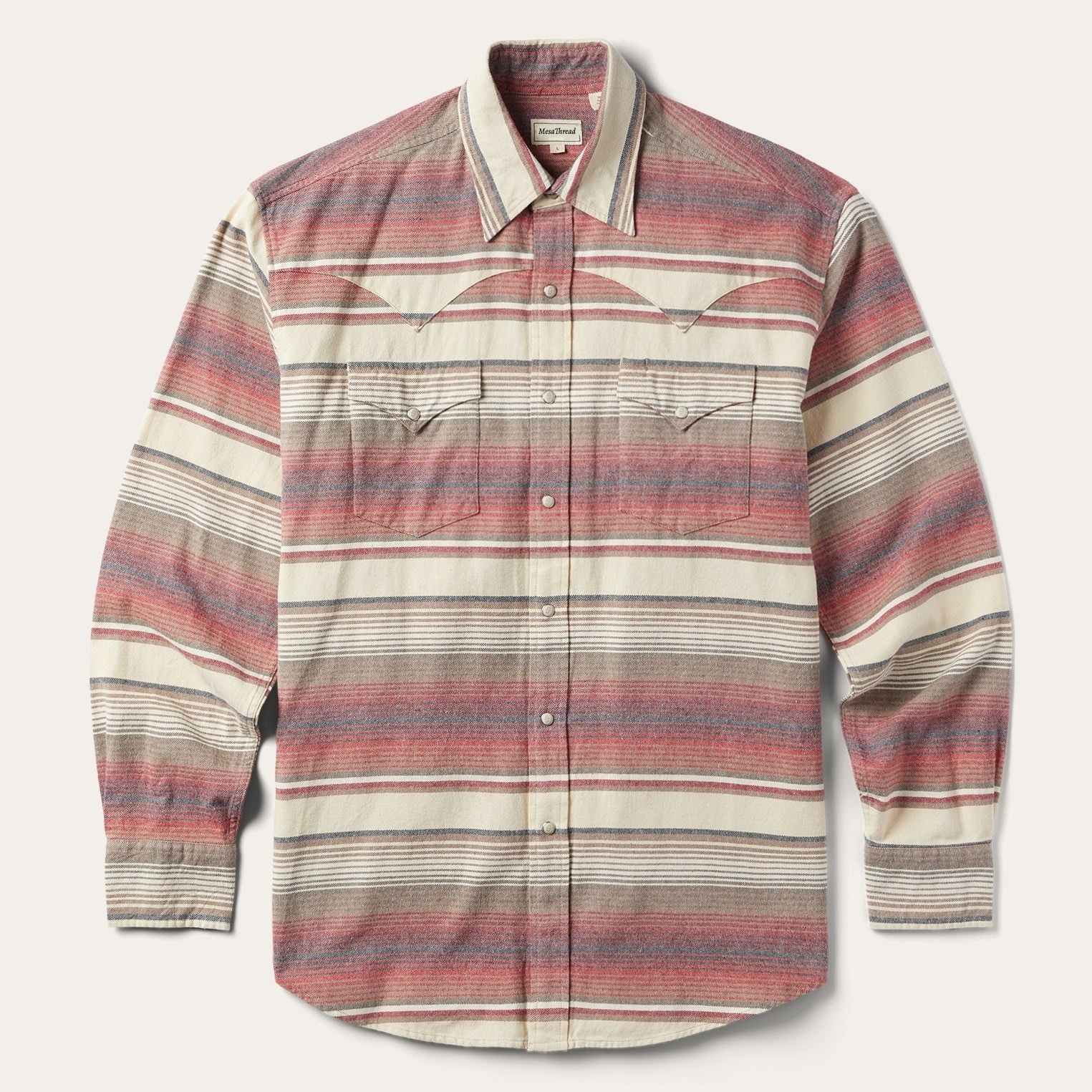 The Sunset Mesa | Serape-Inspired Striped Western Shirt