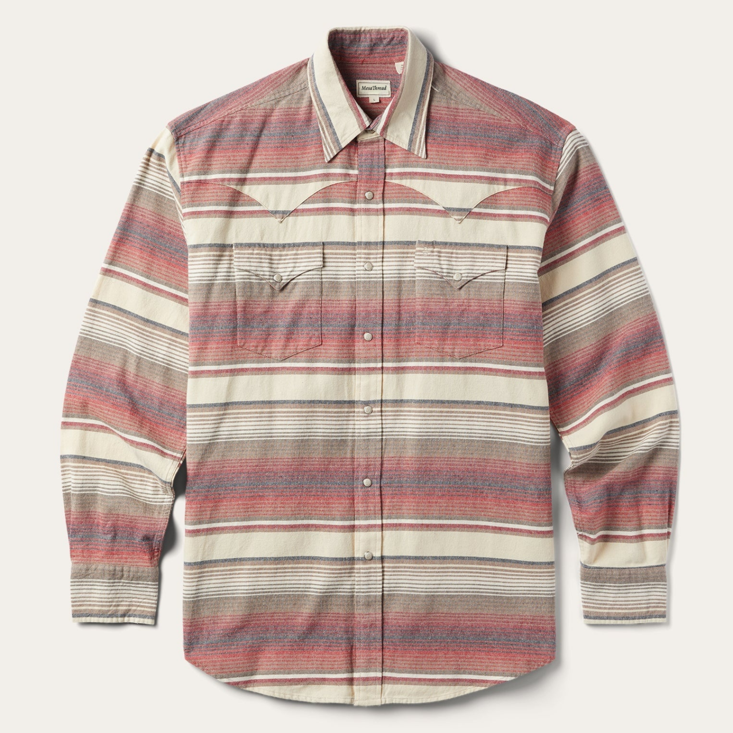 Brushed Twill Striped Shirt-MesaThread