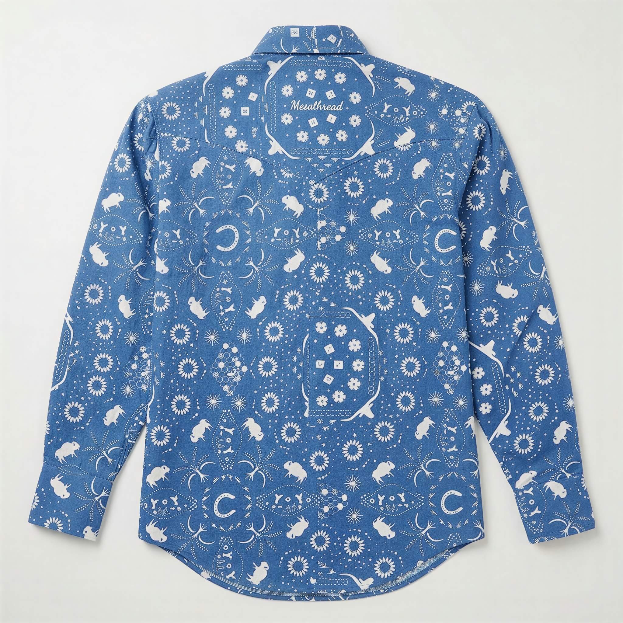 The Buffalo Blue Print | Heritage Totem Western Shirt