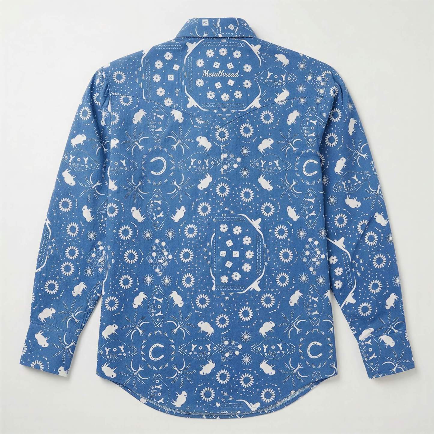 The Buffalo Blue Print | Heritage Totem Western Shirt