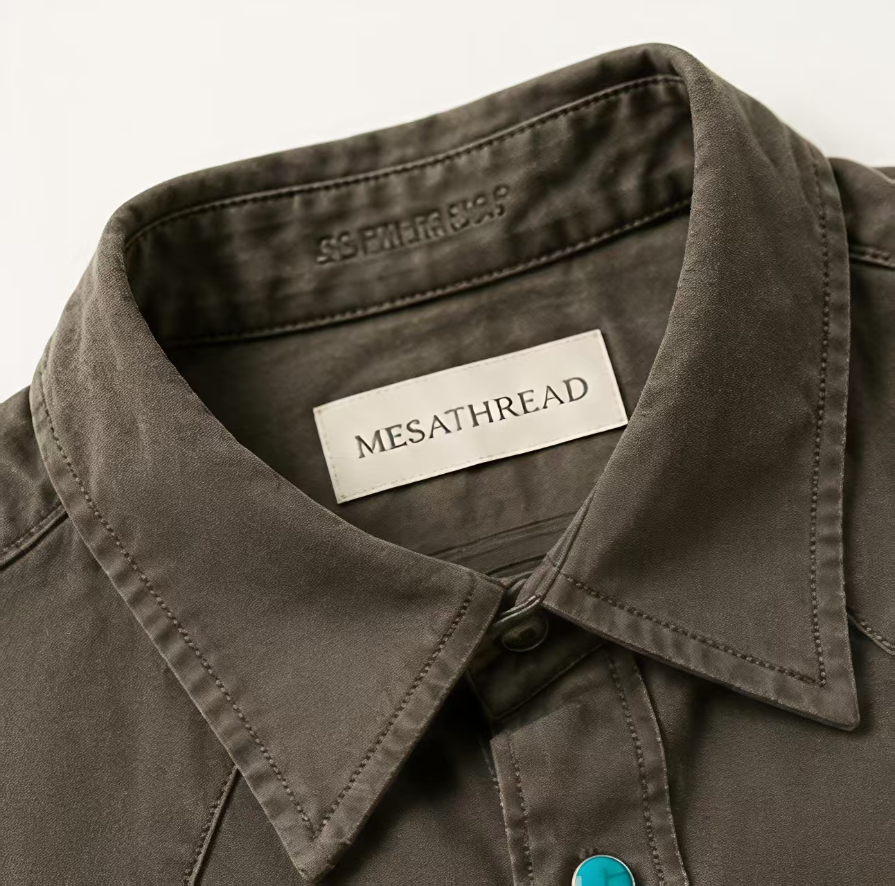 The Iron Turquoise | Heritage Twill Western Shirt