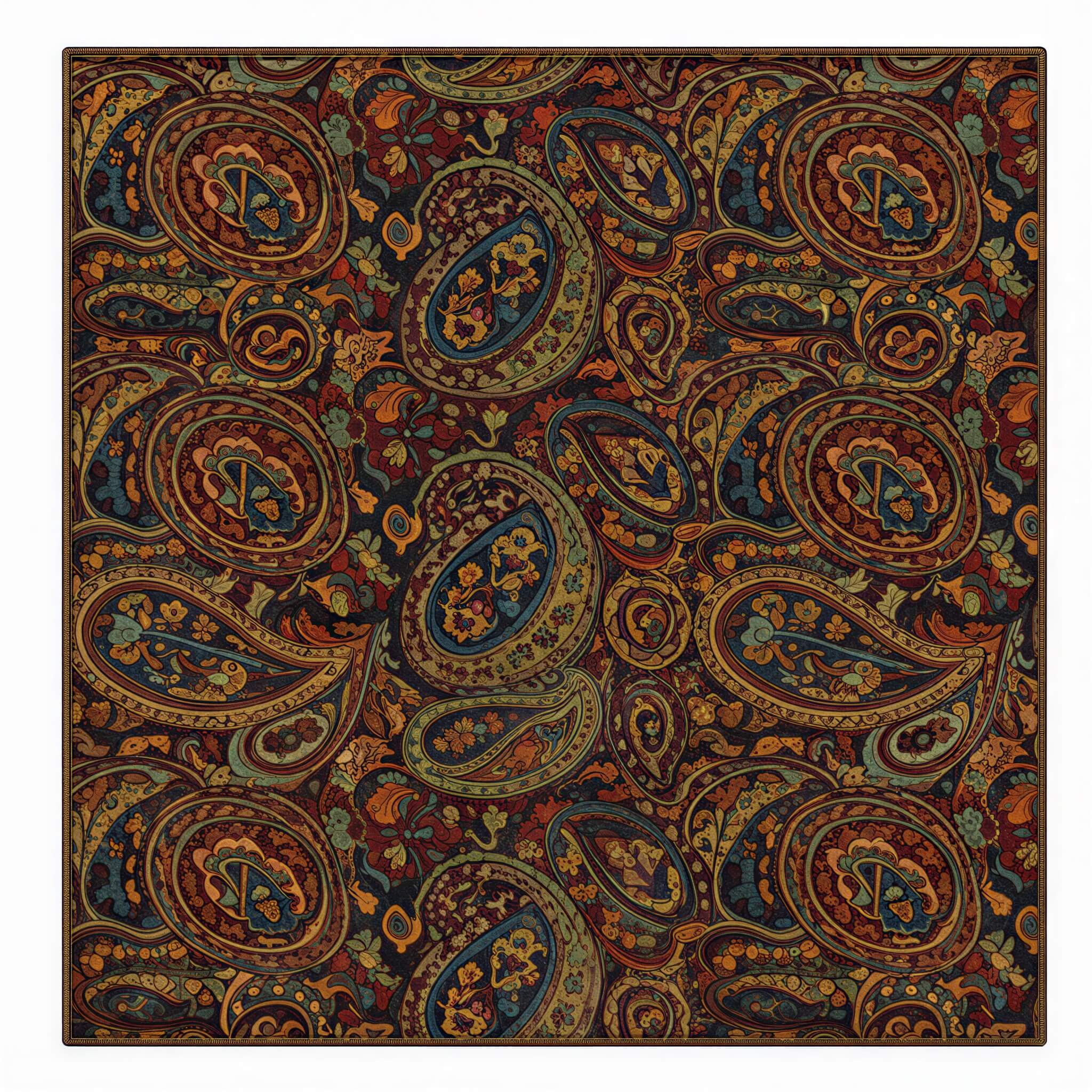 the-earthweave-tribe-mesathread-vintage-heritage-paisley-silk-square-bandana-scarf-swirl-amber