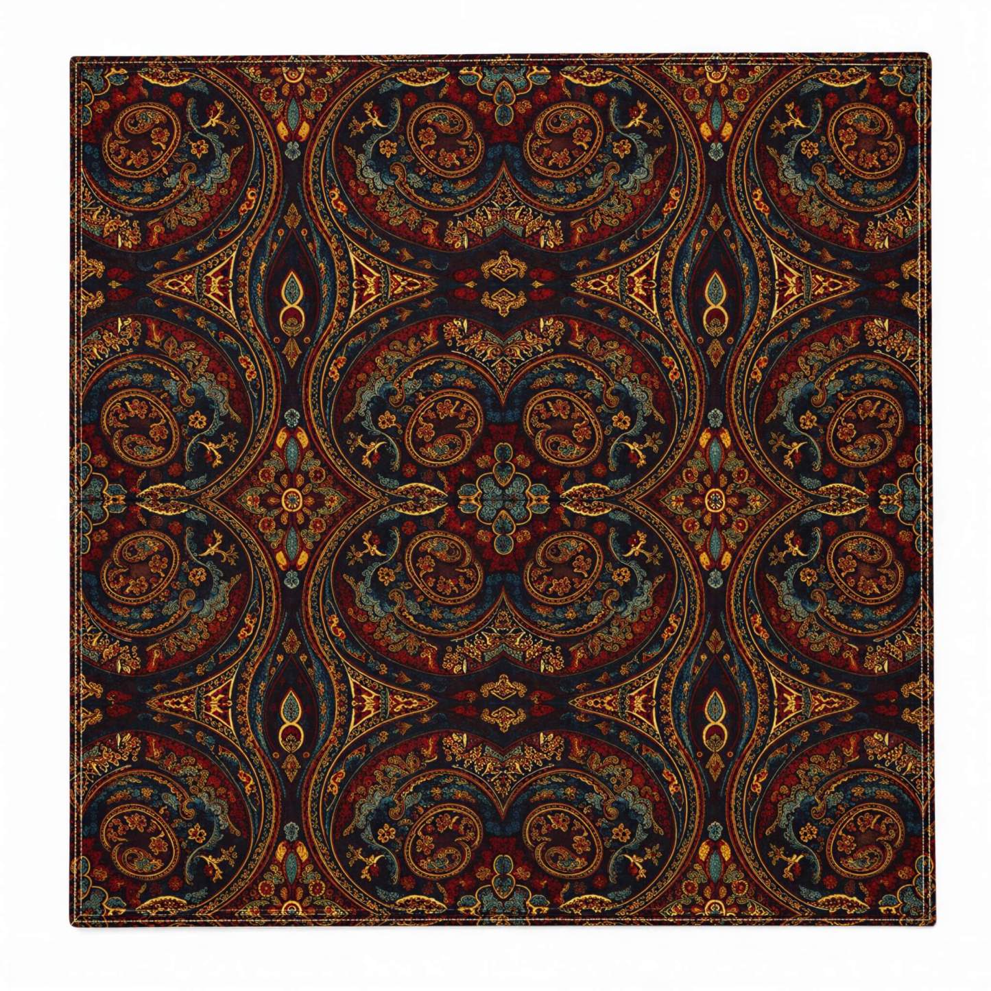 the-earthweave-tribe-mesathread-vintage-heritage-paisley-silk-square-bandana-scarf-midnight-navy