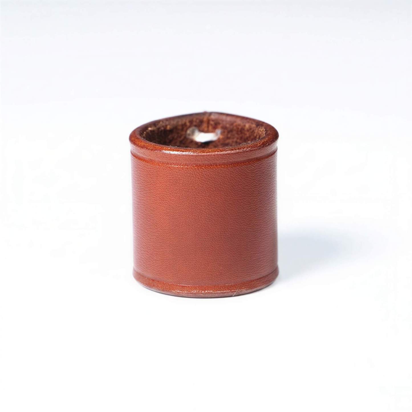 mesathread-frontier-heritage-handcrafted-leather-wild-rag-slide-mahogany-brown-straight-profile