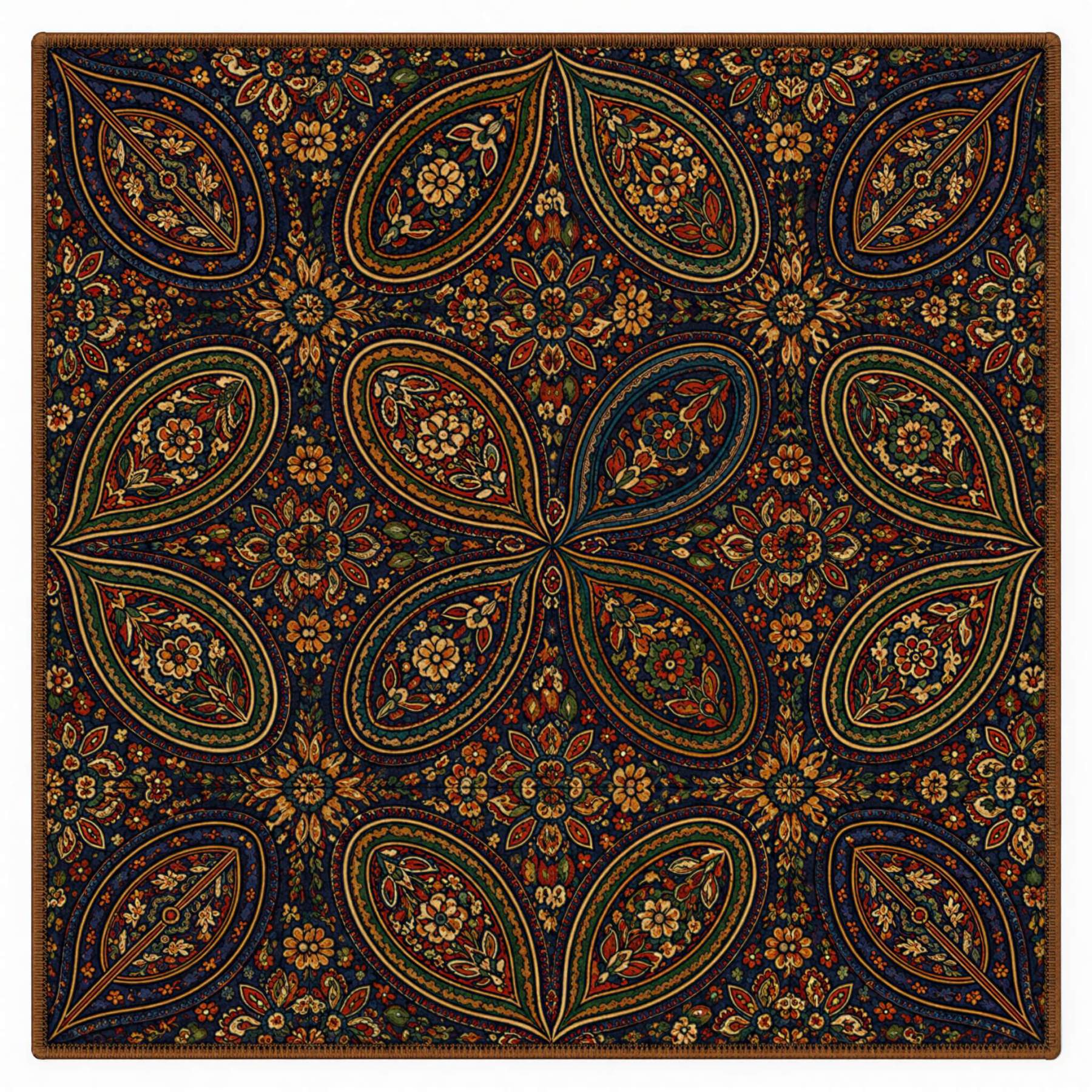 the-earthweave-tribe-mesathread-vintage-heritage-paisley-silk-square-bandana-scarf-teal-olive