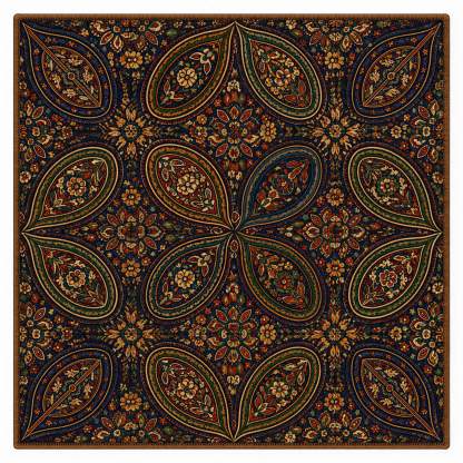 the-earthweave-tribe-mesathread-vintage-heritage-paisley-silk-square-bandana-scarf-teal-olive