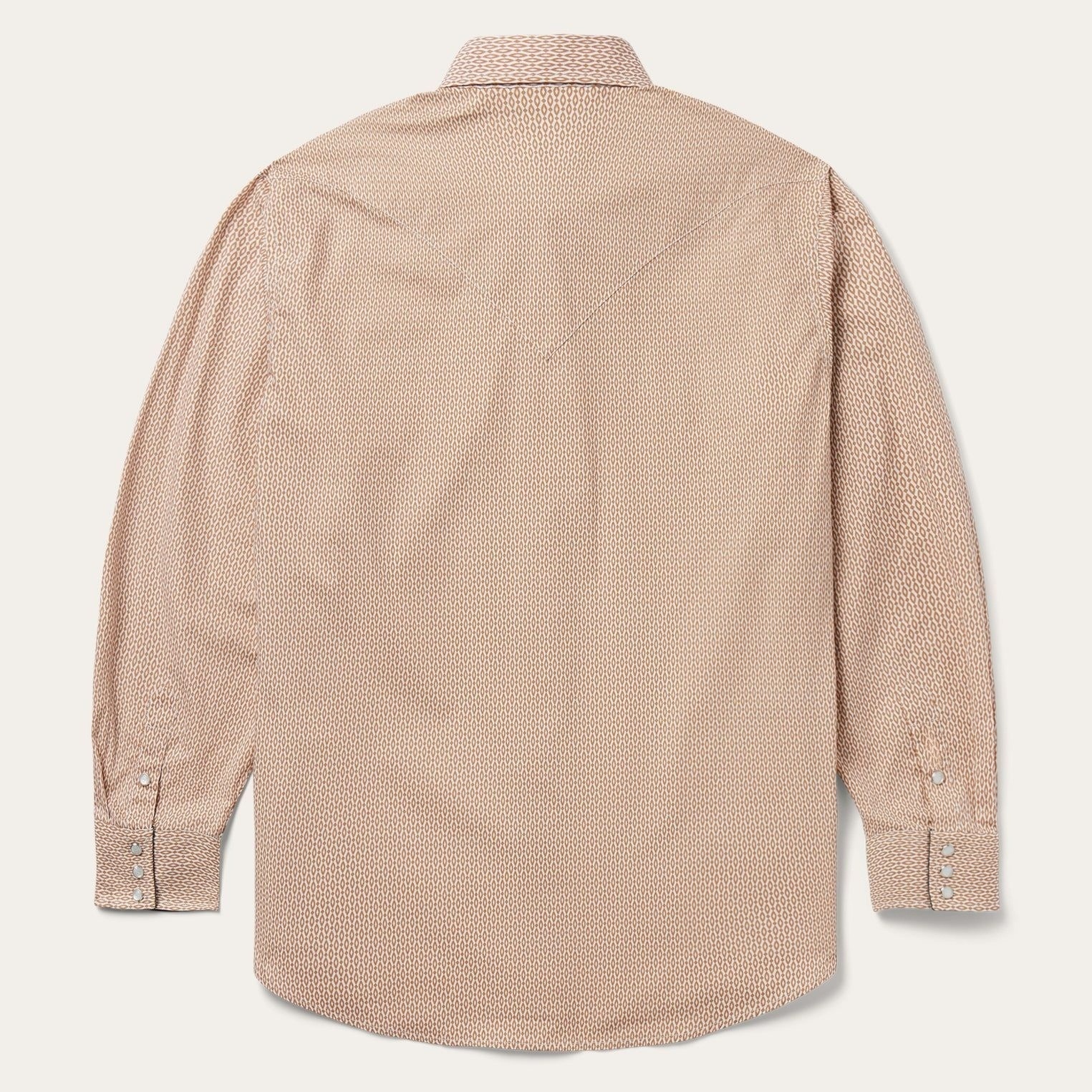 The Sandstone Cipher | Micro-Textured Earth Western Shirt