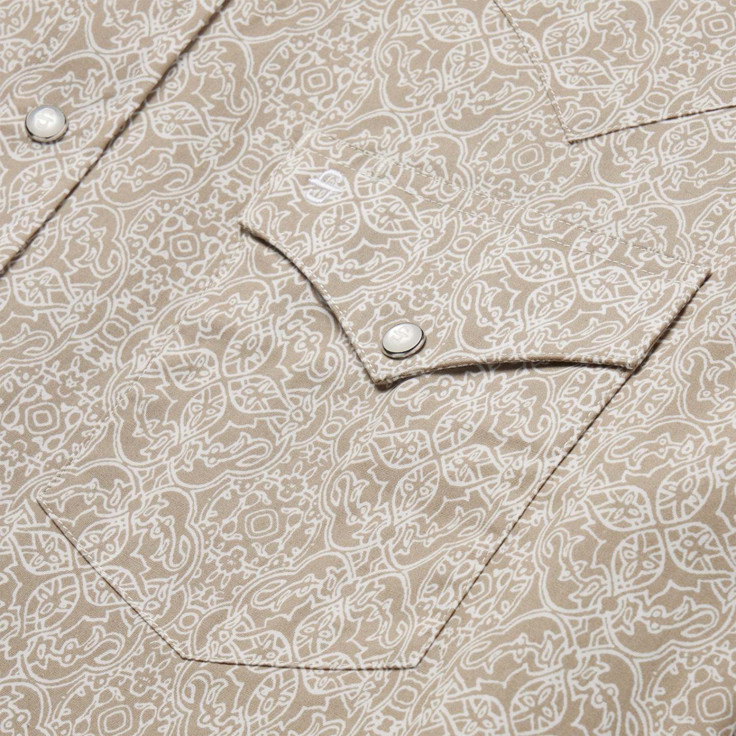 Medallion Print Western Shirt-MesaThread