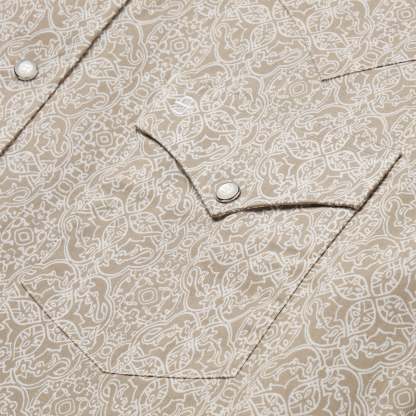 Medallion Print Western Shirt-MesaThread