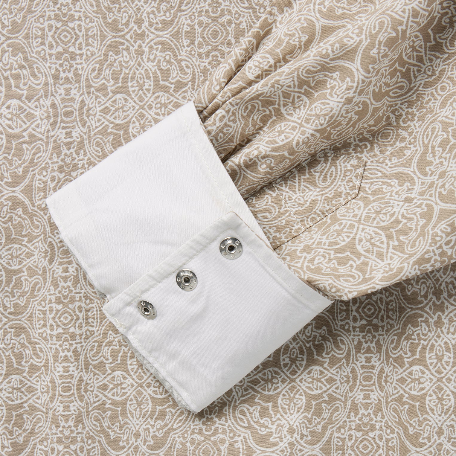 Medallion Print Western Shirt-MesaThread