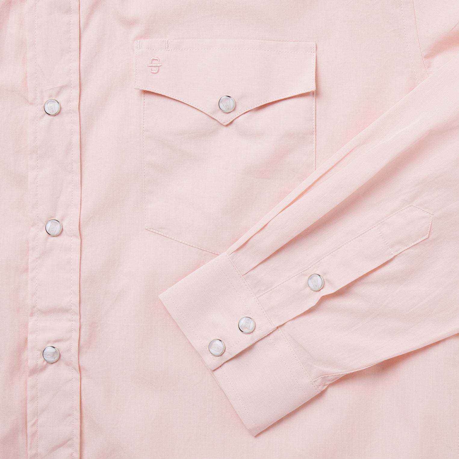 Pink End-On-End Western Shirt-MesaThread