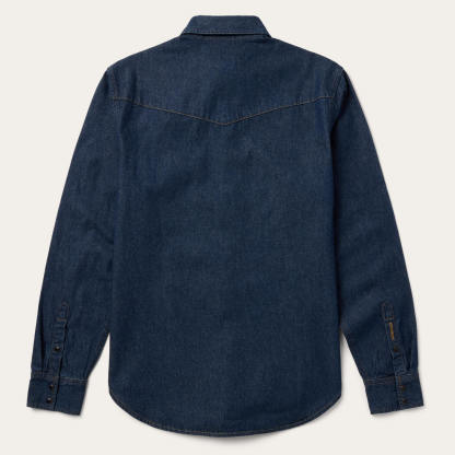 Boot Stitch Raw Denim Shirt-MesaThread