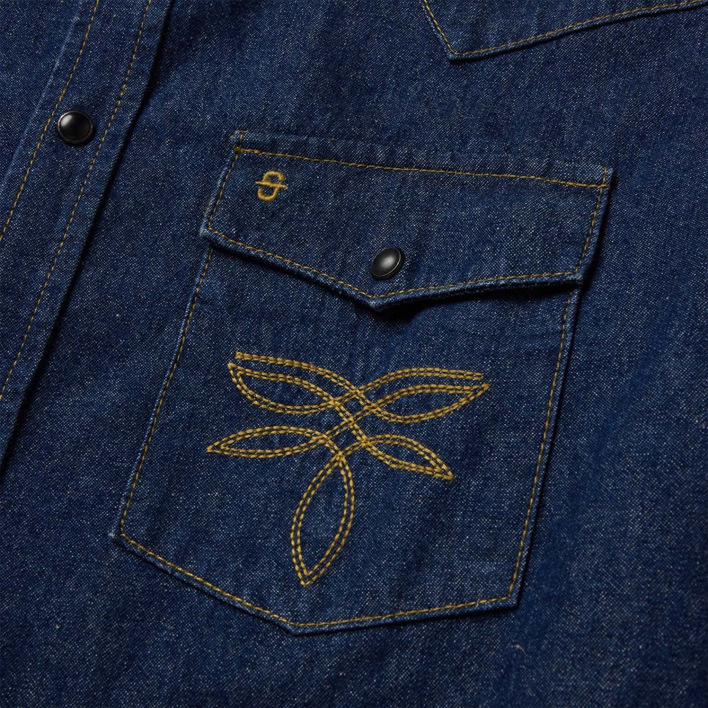 Boot Stitch Raw Denim Shirt-MesaThread