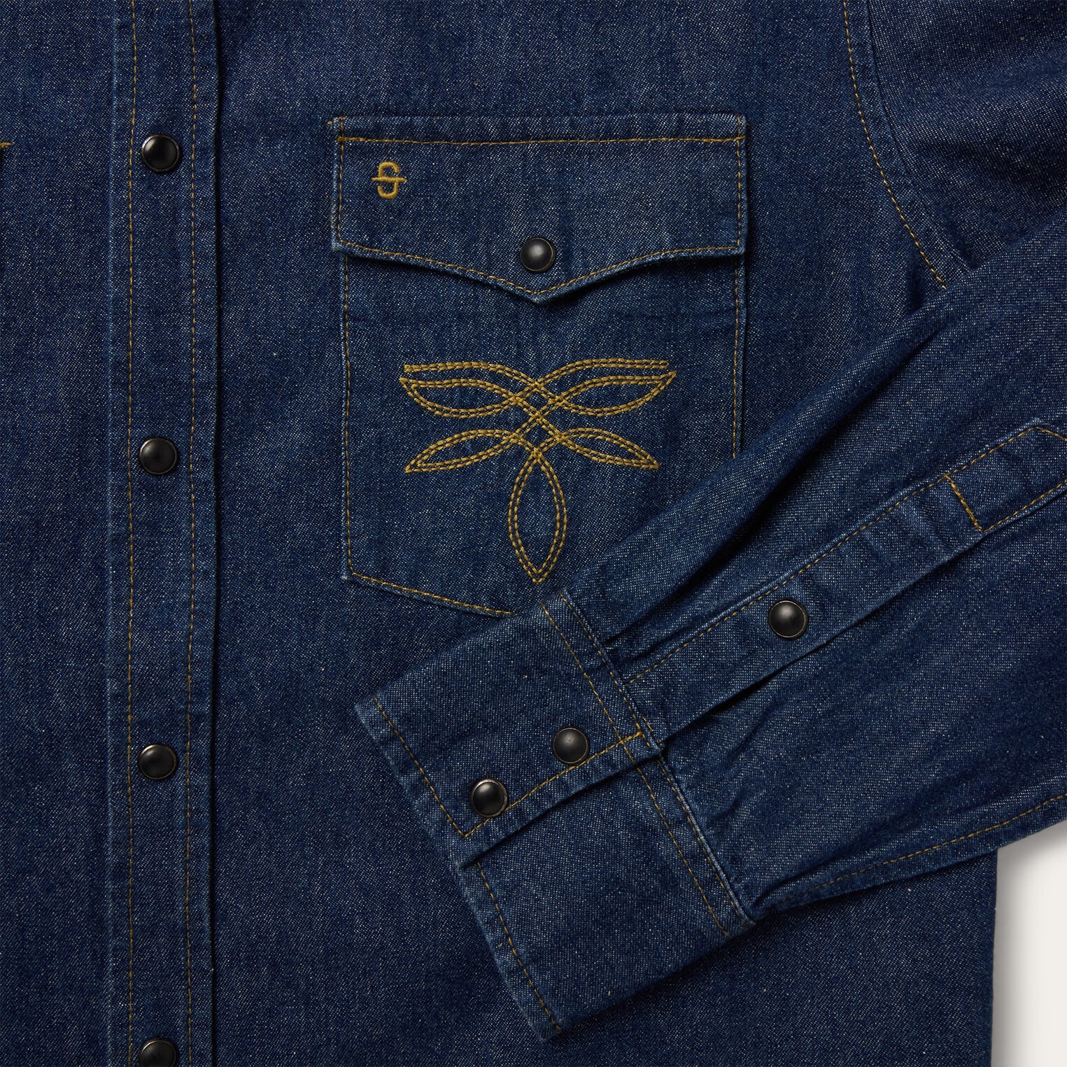 Boot Stitch Raw Denim Shirt-MesaThread