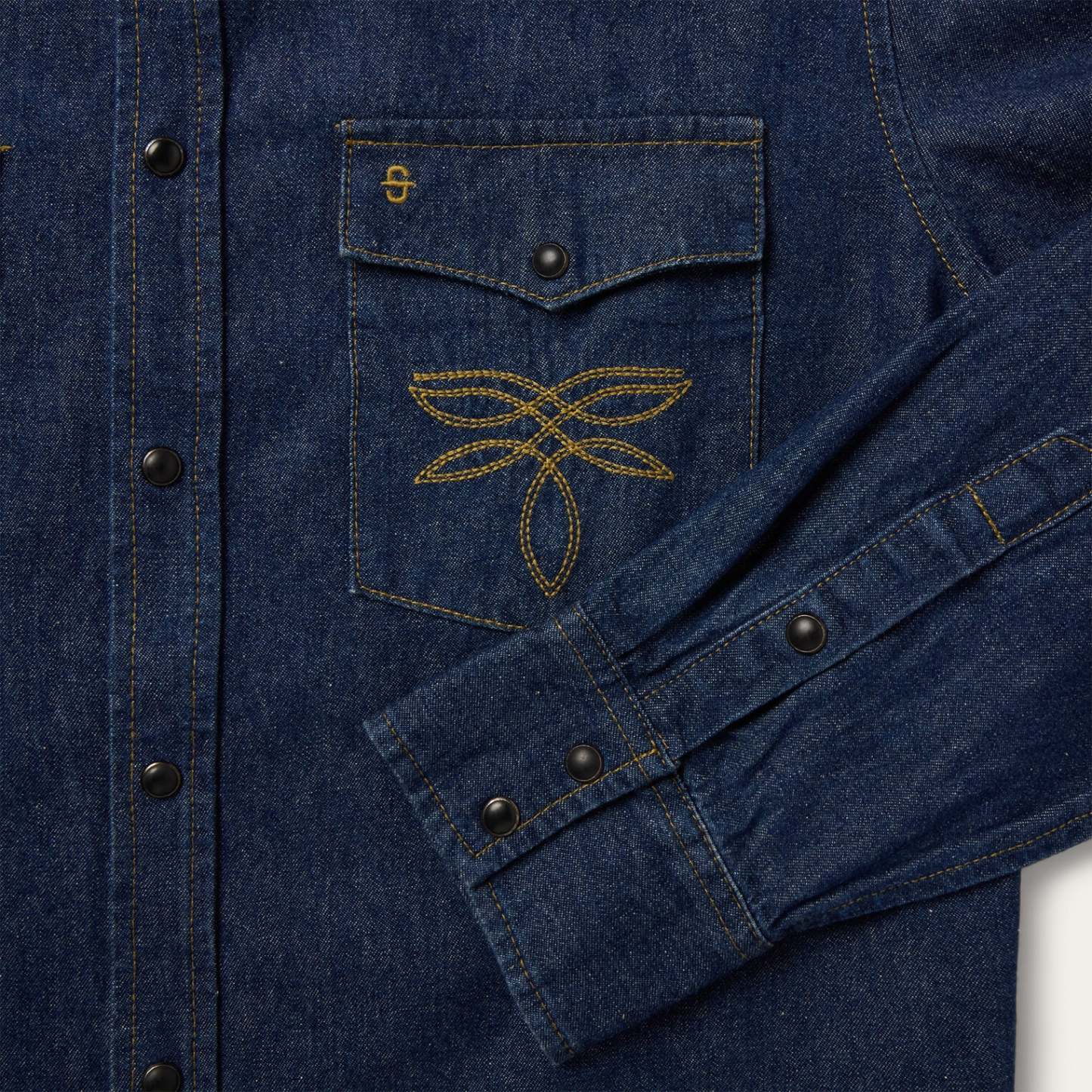 Boot Stitch Raw Denim Shirt-MesaThread
