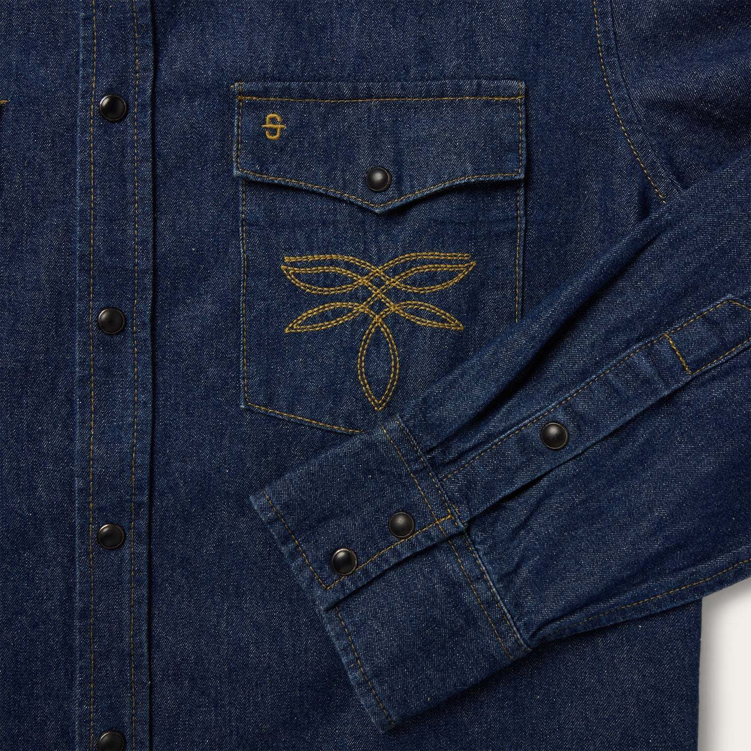 Boot Stitch Raw Denim Shirt-MesaThread