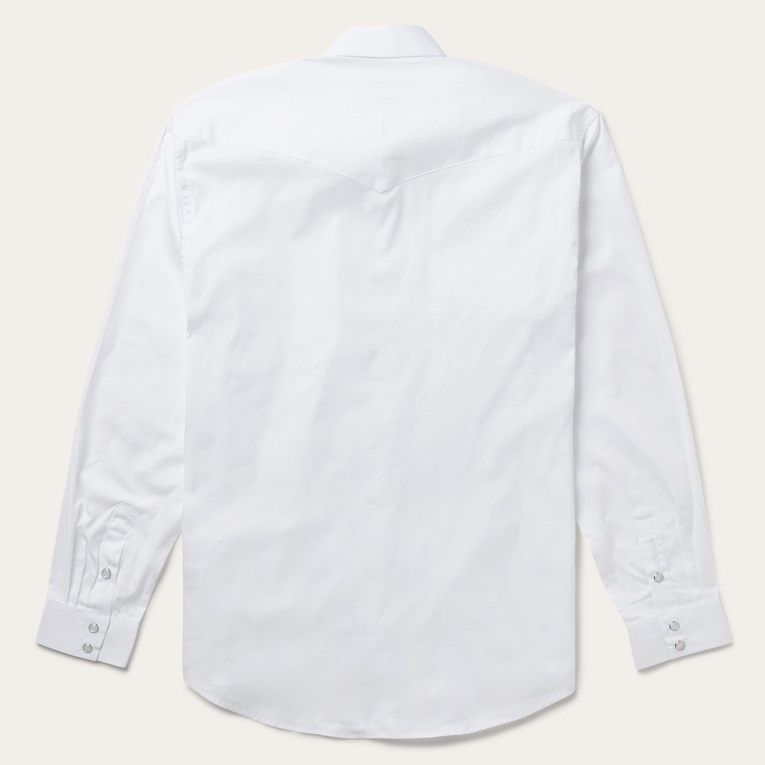 White Pinpoint Oxford Western Shirt-MesaThread