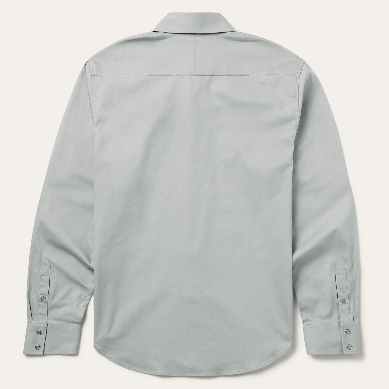 The Slate Monolith | Essential Ash Grey Twill Shirt