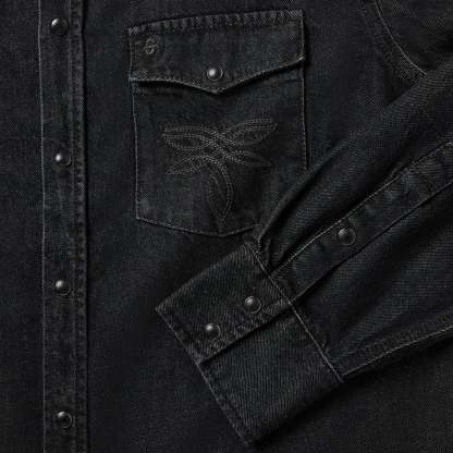 Boot Stitch Denim Shirt-MesaThread