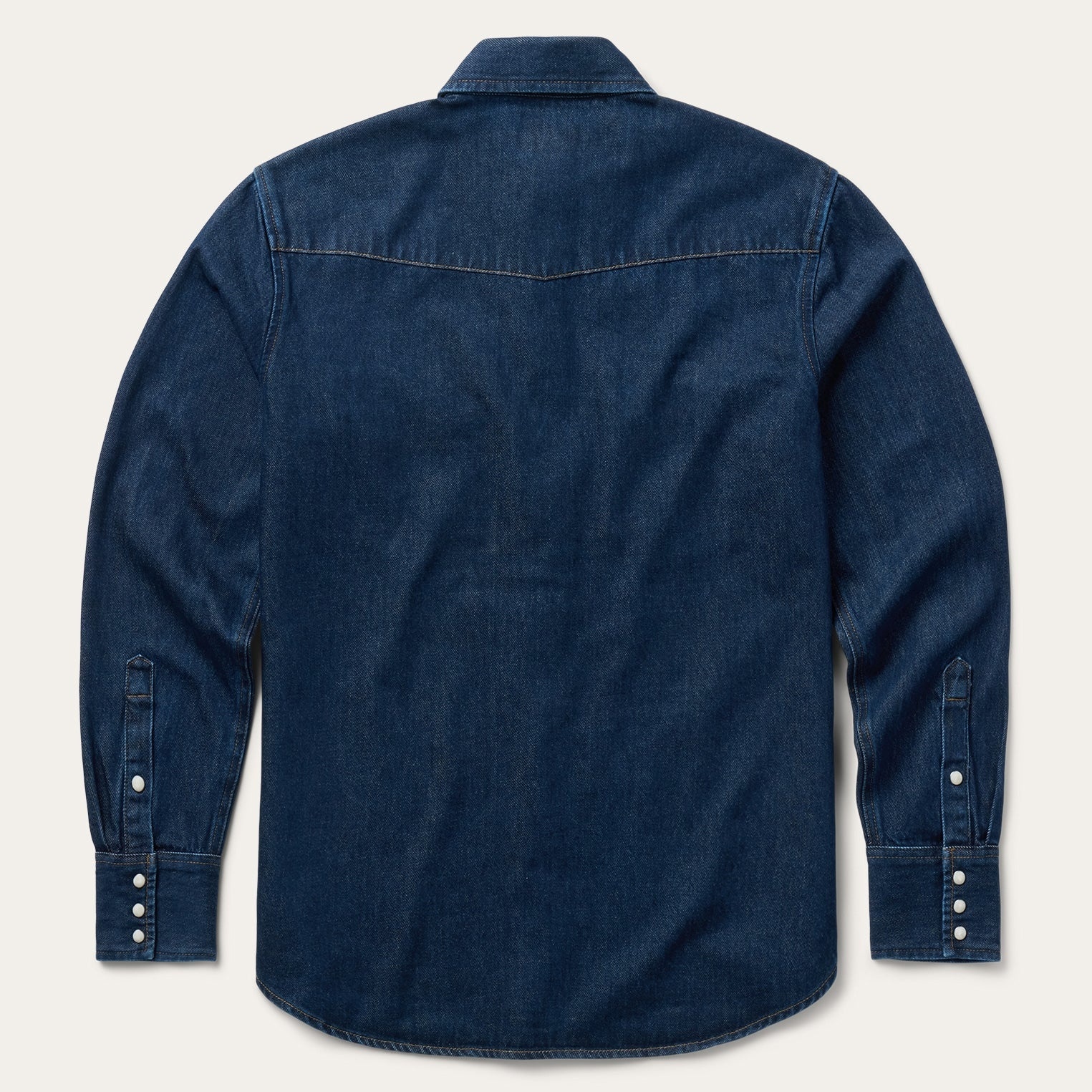 The Indigo Monarch | Heritage Deep-Wash Denim Western Shirt