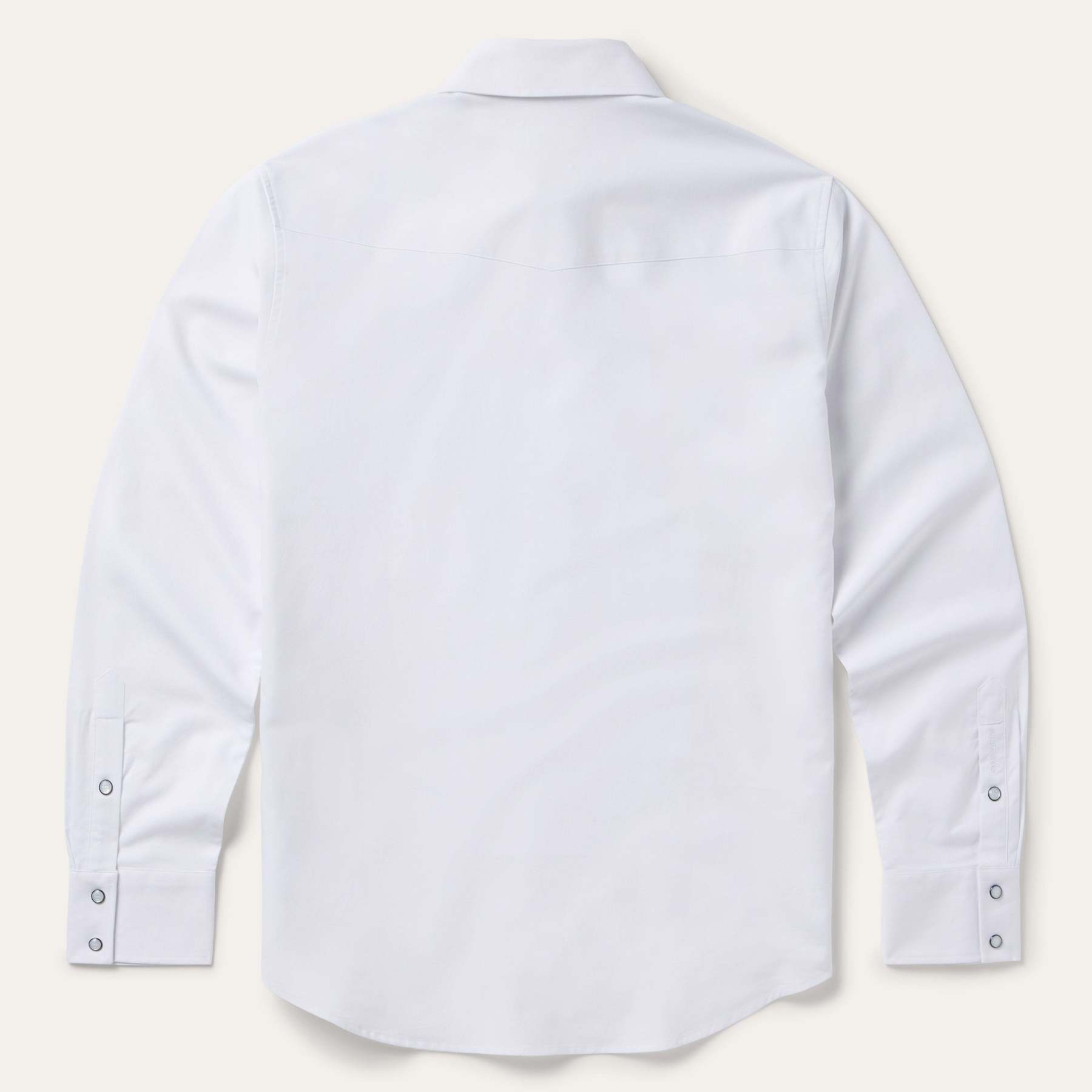 White Oxford Western Shirt-MesaThread