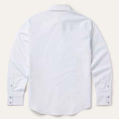 White Oxford Western Shirt-MesaThread