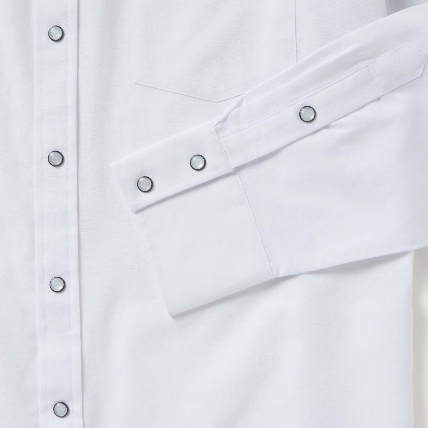 White Oxford Western Shirt-MesaThread