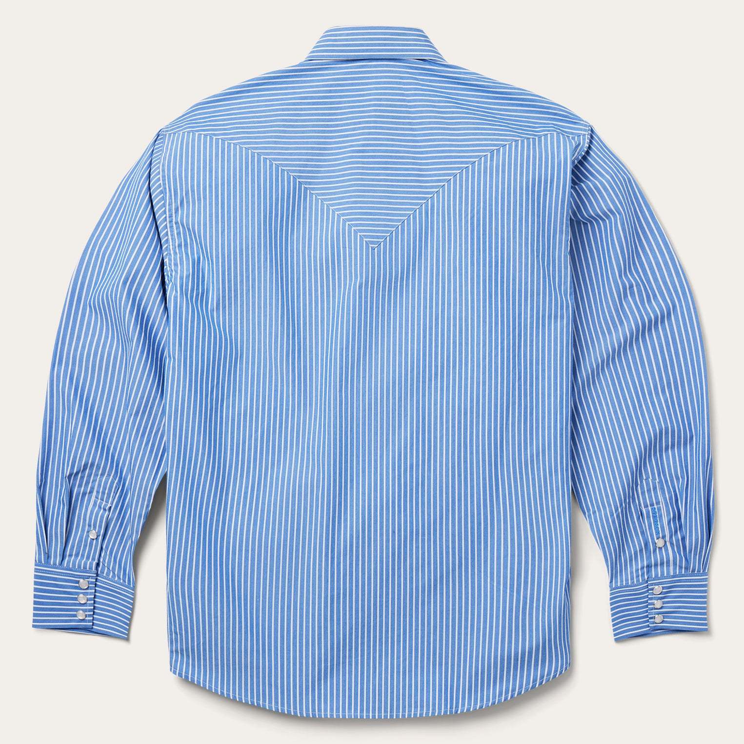 Blue Western Stripe Shirt-MesaThread