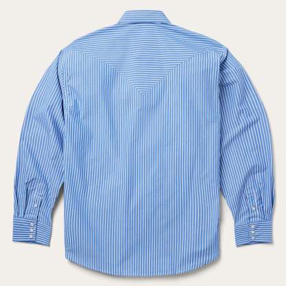 Blue Western Stripe Shirt-MesaThread